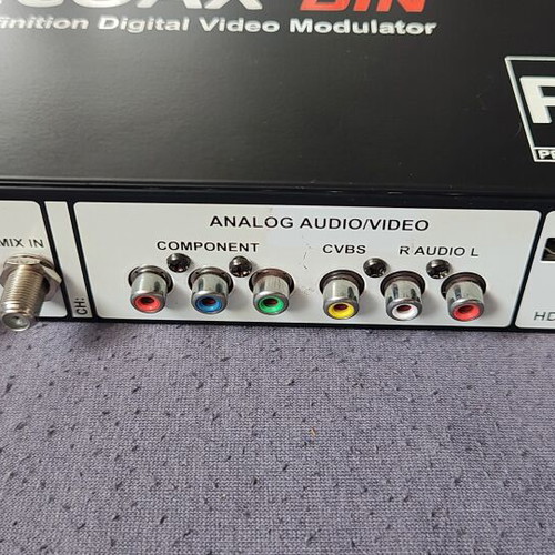 VeCOAX DIN HD digital video modulator used, made in USA