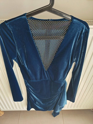 Velvet cypress dress with rhinestones new, size S