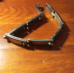 Handcuff bracelet used, length 22cm