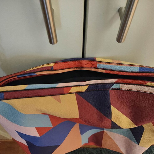 Parfois crossbody bag, colorful geometric pattern