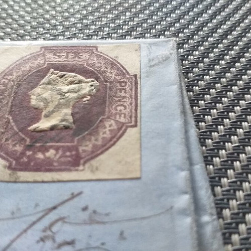 Registered London to Macclesfield 1854 postal cover with stamps