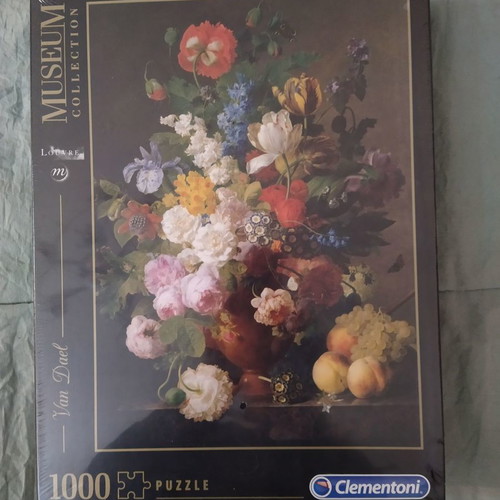 Van Dael Bowl of Flowers Clementoni Puzzle new 1000 pieces