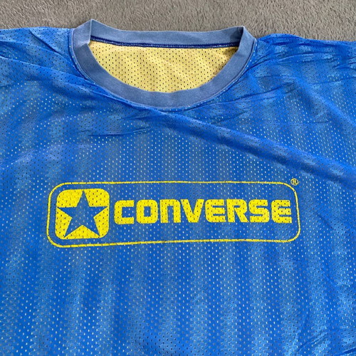 Converse vintage 80s shirt XL used, blue reversible