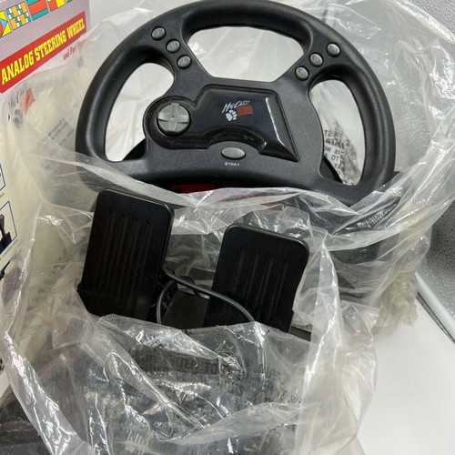 Mad Catz Analog Steering Wheel and Pedals used for Playstation 1