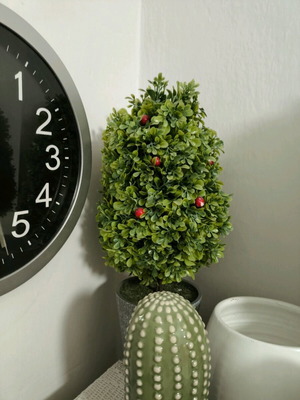 Two decorative trees like new, height 40 centimeters
