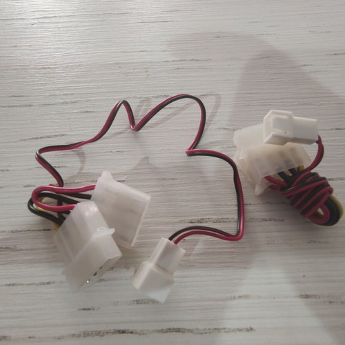 Power Molex Adapters for PC Fans pack of 2 new