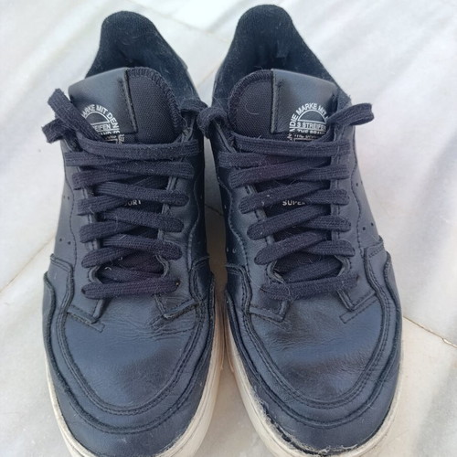 Adidas Supercourt leather black sneakers unisex size 40