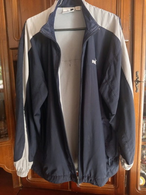 Puma men's jacket blue like new, size L
