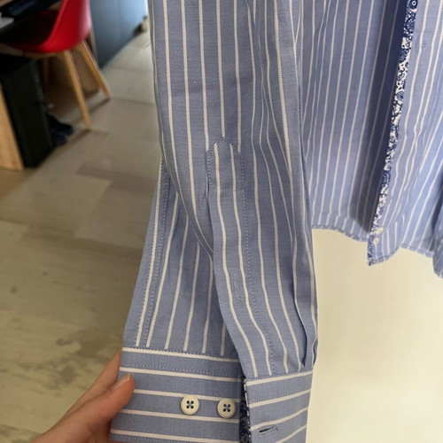 Light blue striped shirt new