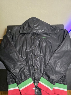 WESC Black Jacket Used With Hood And Striped Details Women's Size S