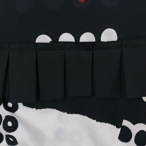 Sleeveless dress Italian made like new, size 46, black and white