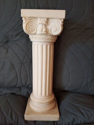 Alabaster Ionic Column like new