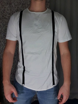 Twin Black T-shirt μεταχειρισμένο, μέγεθος XL, άσπρο