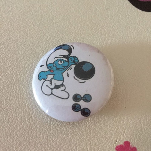 Smurf badge new with various designs