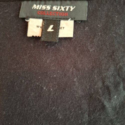 Miss Sixty black blouse size M used, cotton and elastane
