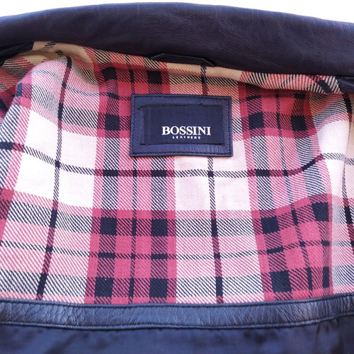 Bossini women's black leather jacket L used, soft leather