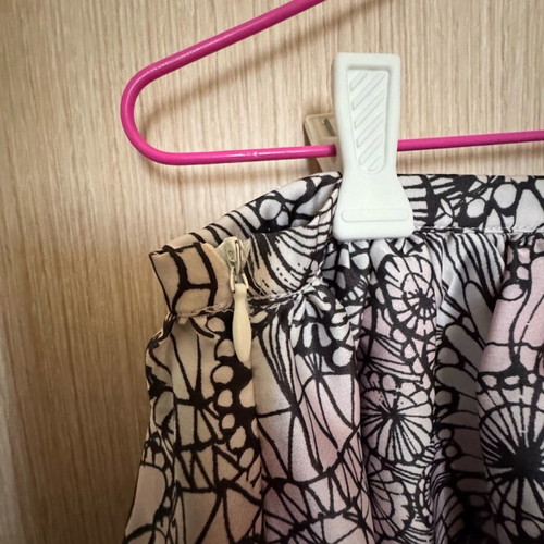 Miss Sixty mini satin skirt like new, black and pink, size M