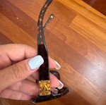 Louis Vuitton sunglasses used with case and small bag brown