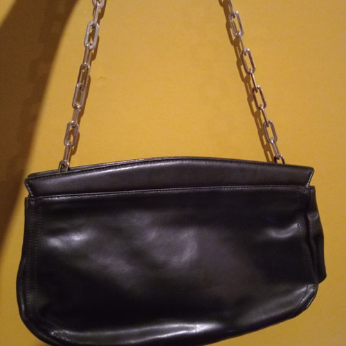 Tosca Blu handbag new, genuine leather, black and silver