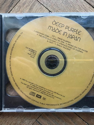 2cd: Deep Purple - Made in Japan (χωρίς εξώφυλλο οπισθόφυλλο)