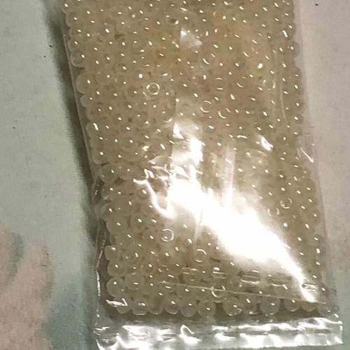 Γυάλινες χάντρες LUMINGZANG No 40, καινούργιες, 1000 τεμ., 1 mm