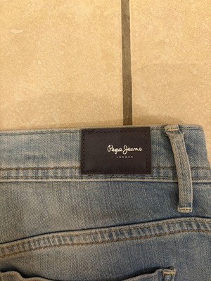 Pepe Jeans London μπλε παντελόνι Small, σαν καινούργιο, regular waist comfort fit taper