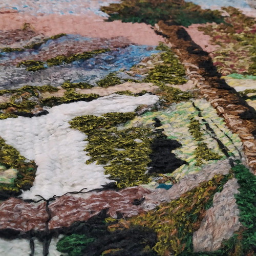 large handmade wall tapestry