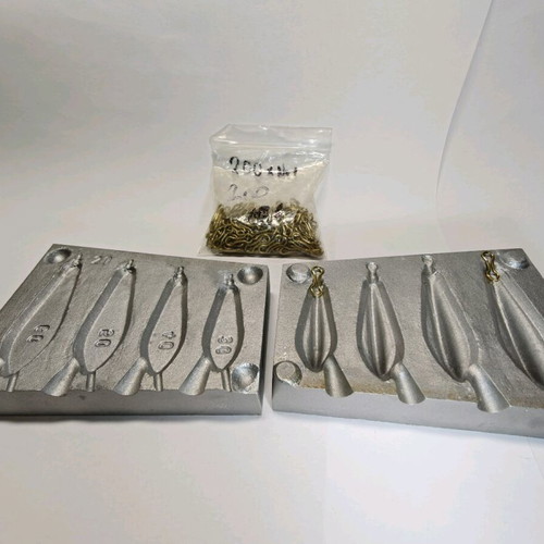 Casting weight molds like new for 2 types of weights with wings