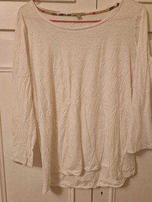 Burberry blouse women's XL like new, white