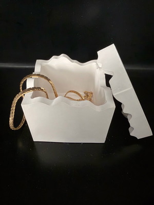 Multifunctional box made to order with cracked appearance