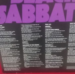 Black Sabbath Master of Reality vinyl record, metal