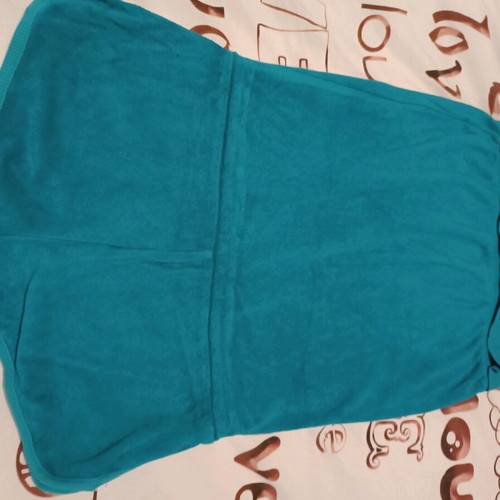 Pink Woman one-piece used, turquoise elastic jumpsuit