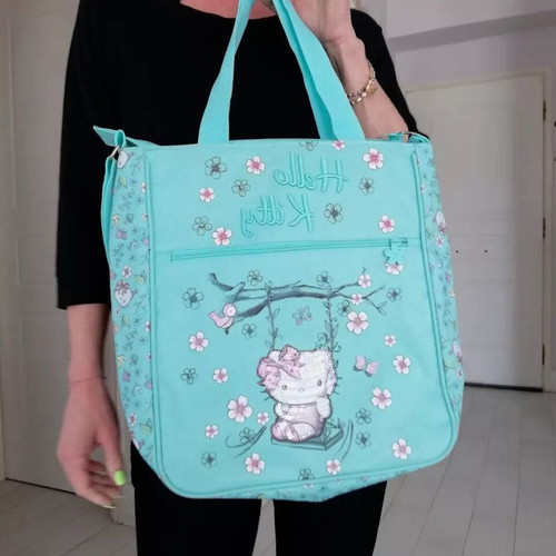 Hello Kitty Sanrio shoulder bag new, turquoise