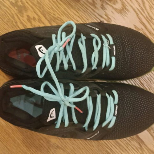 Head Sprint SF men's tennis shoes used, size 46, black/teal