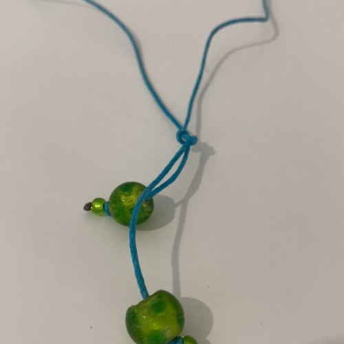 Handmade necklace with glass beads like new