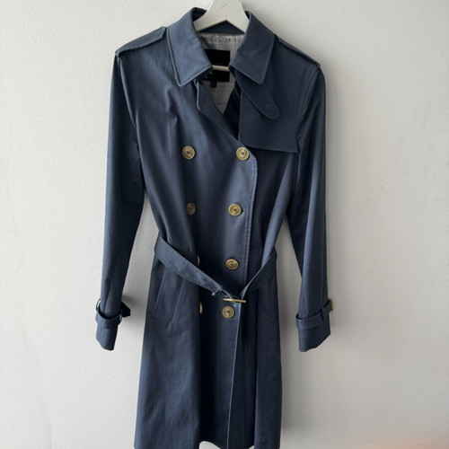 Massimo Dutti trench coat like new, steel blue, size M