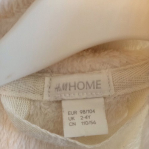 Unicorn fleece robe 2-4 years 98/104 cm like new H&M