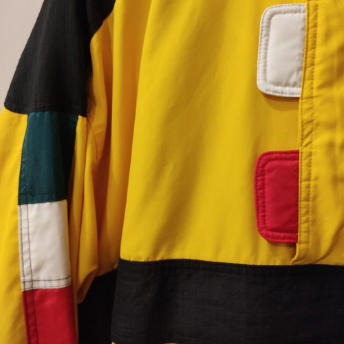 Ferrari Original windbreaker used, size XL, yellow with baby carrier