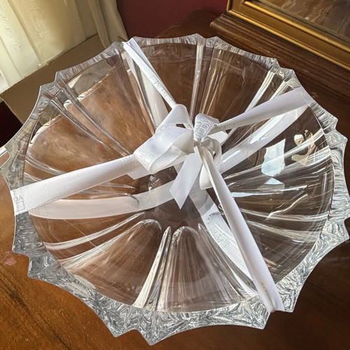 Rogaska Crystal Crystal Platter new, Bohemia, Made in Slovenia