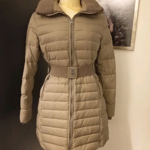 Women's down jacket used, beige, size S/M