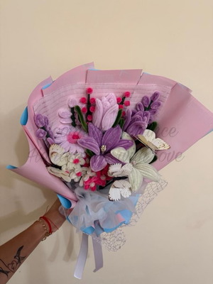 Eternal Plush Wire Bouquet made to order "Tender Magic"