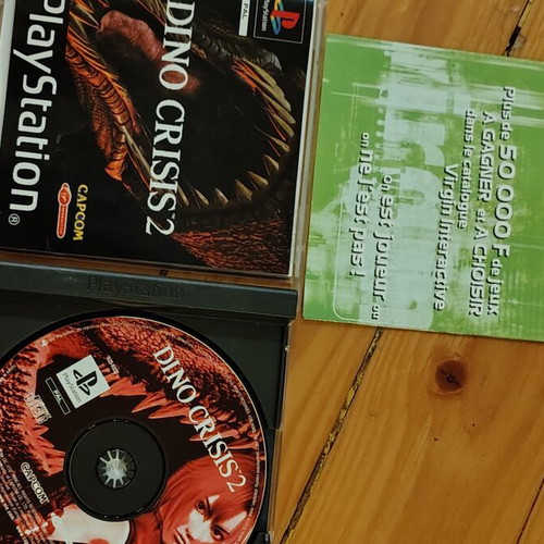 Dino Crisis 2 PlayStation PS1 game like new, French edition