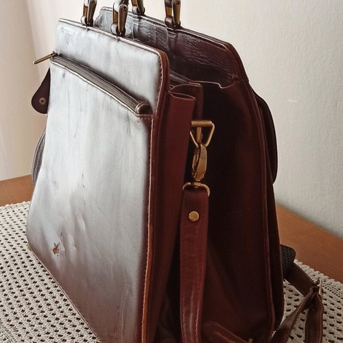 Leather Professional Briefcase Bordeaux used