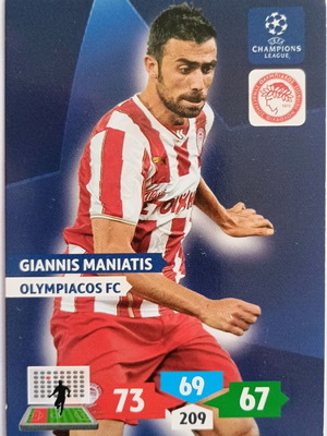 Giannis Maniatis Olympiacos collectible card
