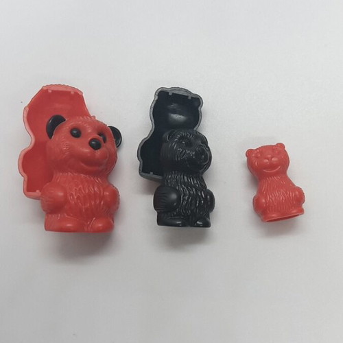 Miniature Babushka Bear set like new, 3 parts, 90s