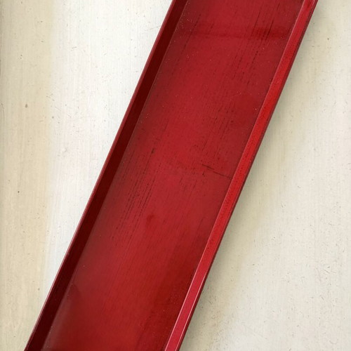 Decorative Modern Narrow Tray deep red, new