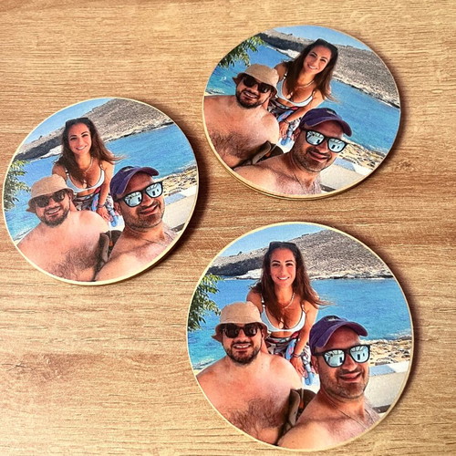 Personalized handmade coasters made to order