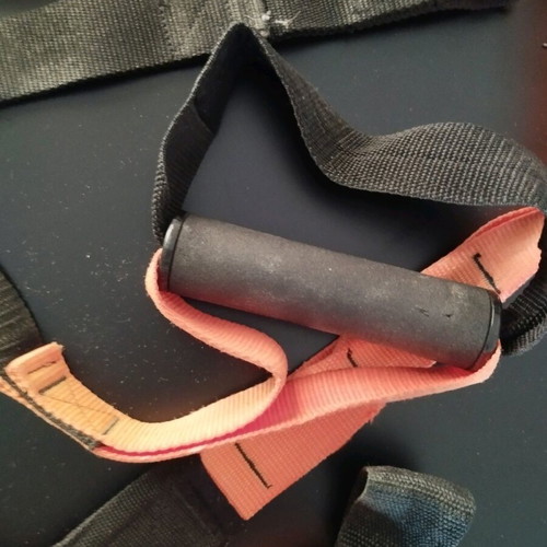 Suspension Training Straps used with door anchor