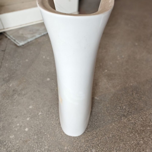 Bathroom sink with porcelain column, new