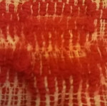 Handwoven wool blanket used, single, red, 2.18m x 1.56m